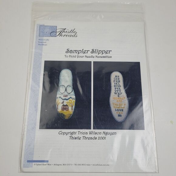 Thistle Threads | Office | Thistle Threads Sampler Slipper Needlework ...